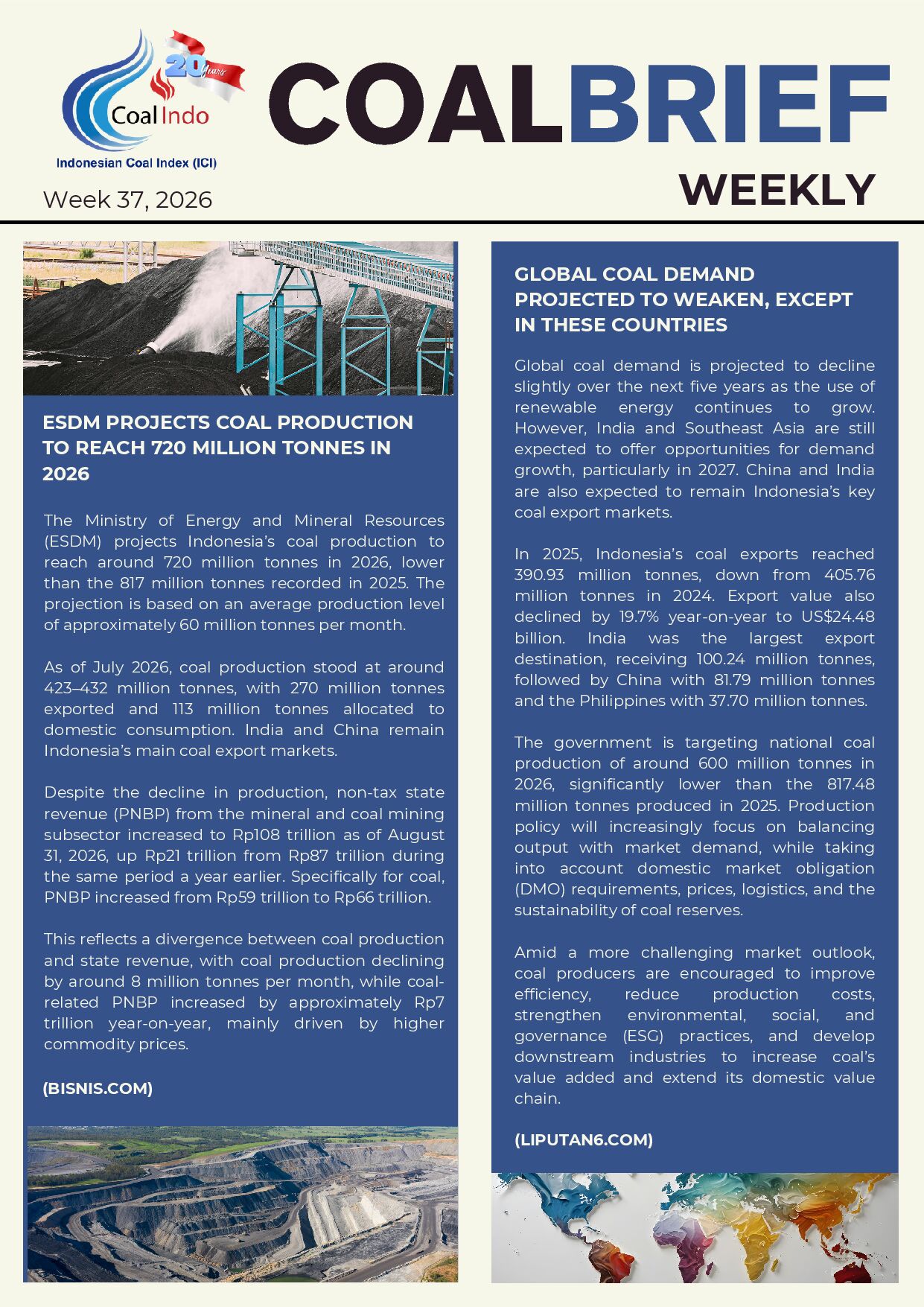 CoalBrief Weekly Week 37
